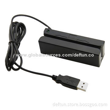 USB Mini MSR Magnetic Card Reader with Bi-directional Read CapabilityNew